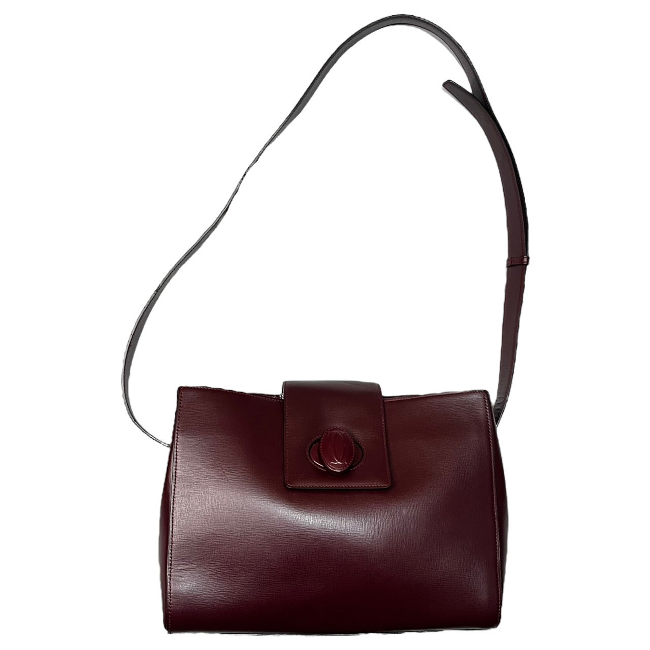 Cartier(カルティエ) ヴィンテージターンロックレザーショルダーバッグ