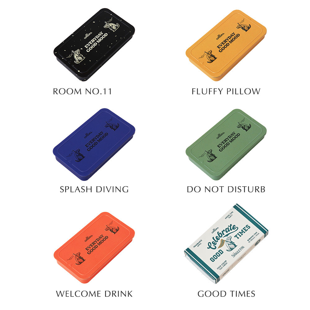 お香立て不要で手軽に使えるお洒落な缶入りオールインワンインセンス