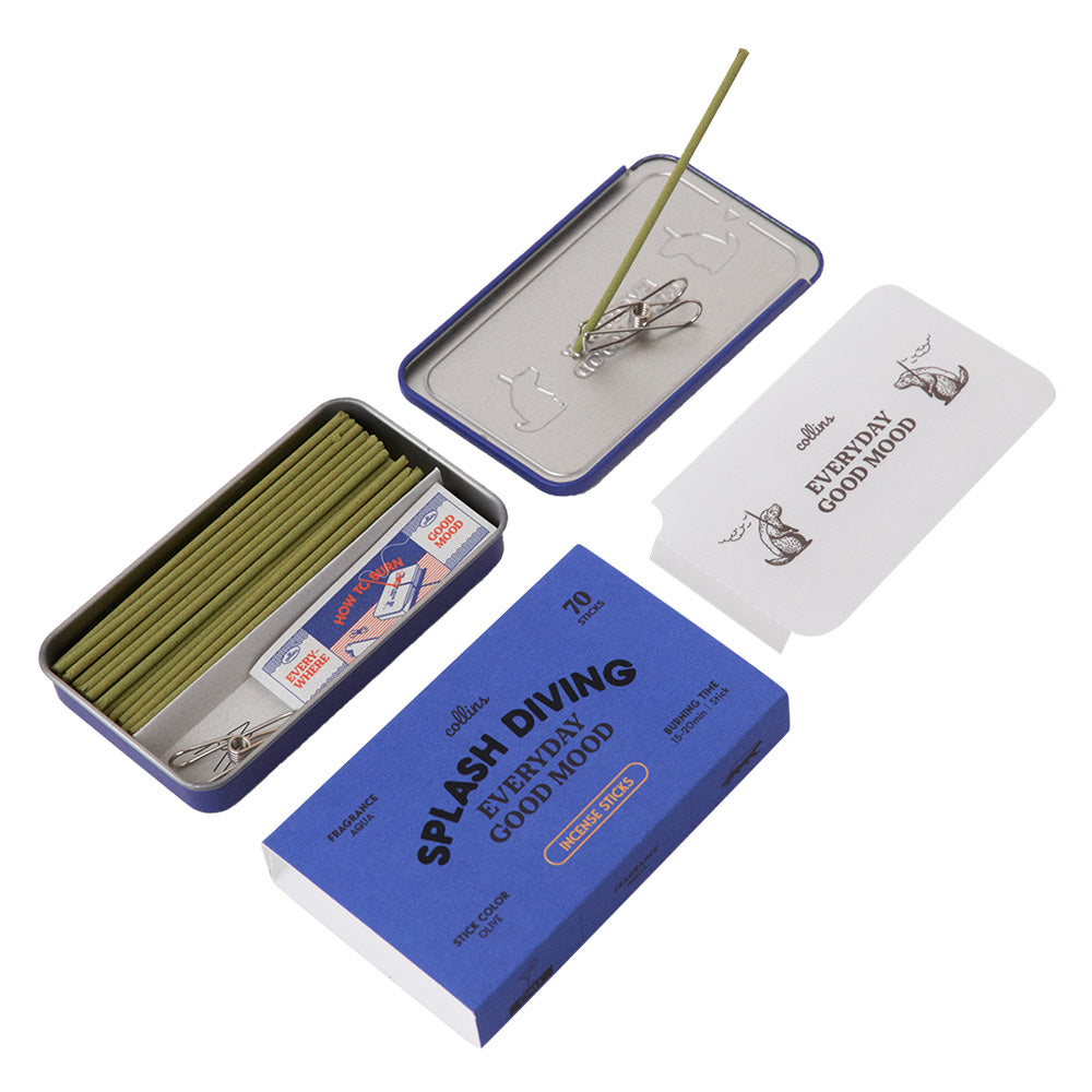 お香立て不要で手軽に使えるお洒落な缶入りオールインワンインセンス