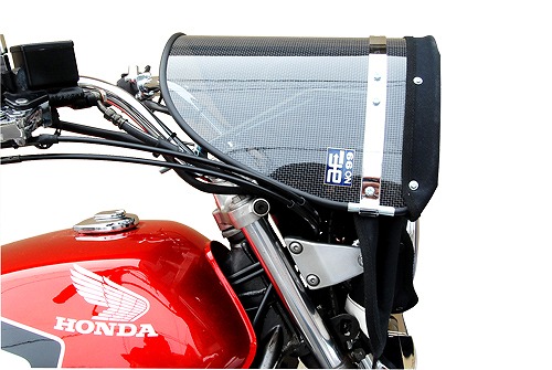 Z-FATHER 旭風防 スモーク(赤縁)(緑布タレ) | スクリーン本体