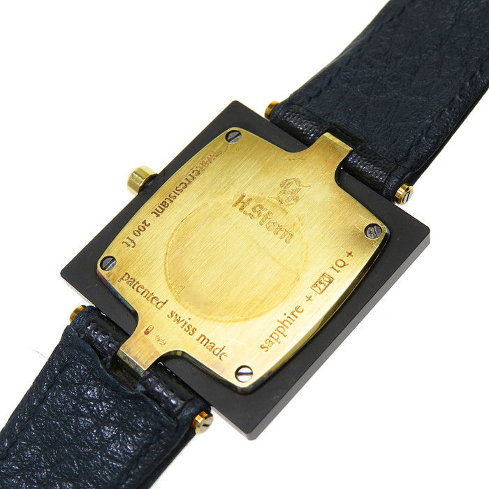 H.Stern/エイチスターン 腕時計 K18ゴールド/ダイヤモンド/リザード革