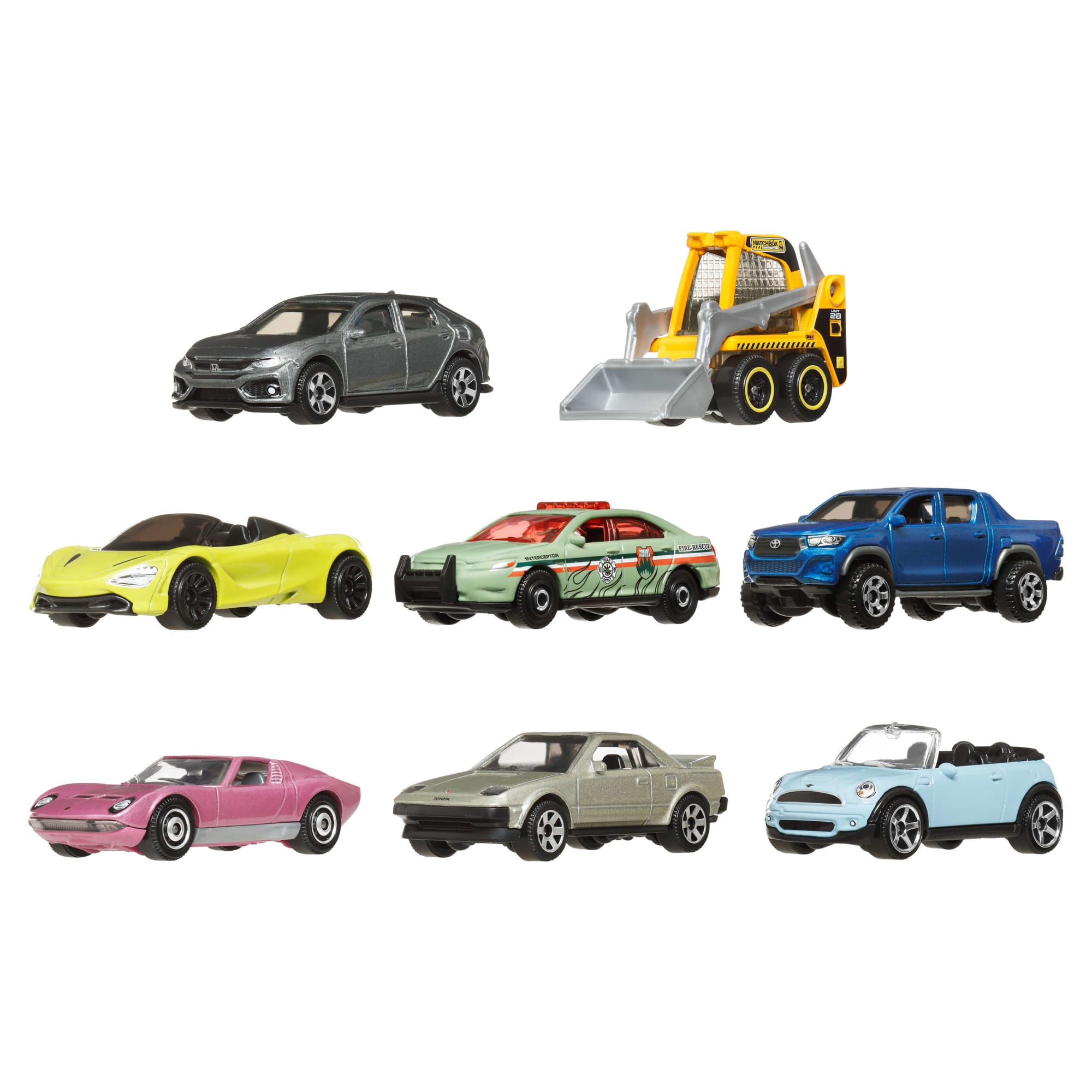 Matchbox 1:64 Scale Die-Cast Toy Cars Set Of 8 | Mattel