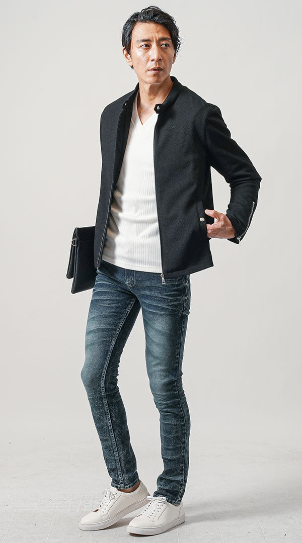 ドルチェ&ガッバーナ D&G レーシング シングルライダース 春コーデ