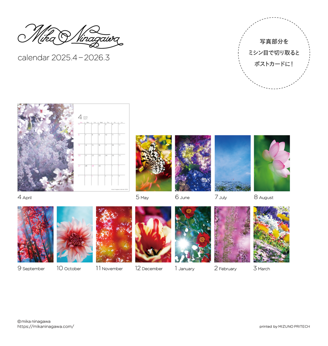 ぬ*ん様 卓上カレンダー Nissy Calendar 2025 ぬ*ん様 卓上カレンダー