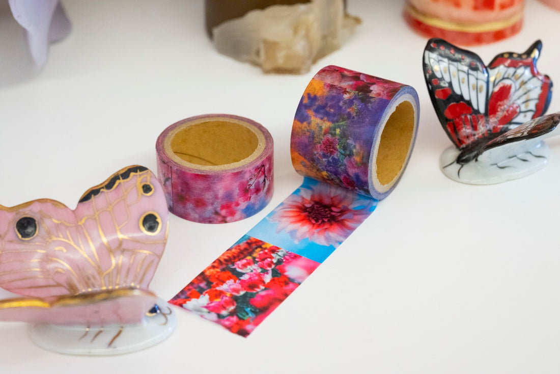 海外マスキングテープ巻売り 蝶衣 装飾マスキングテープ人物マステ