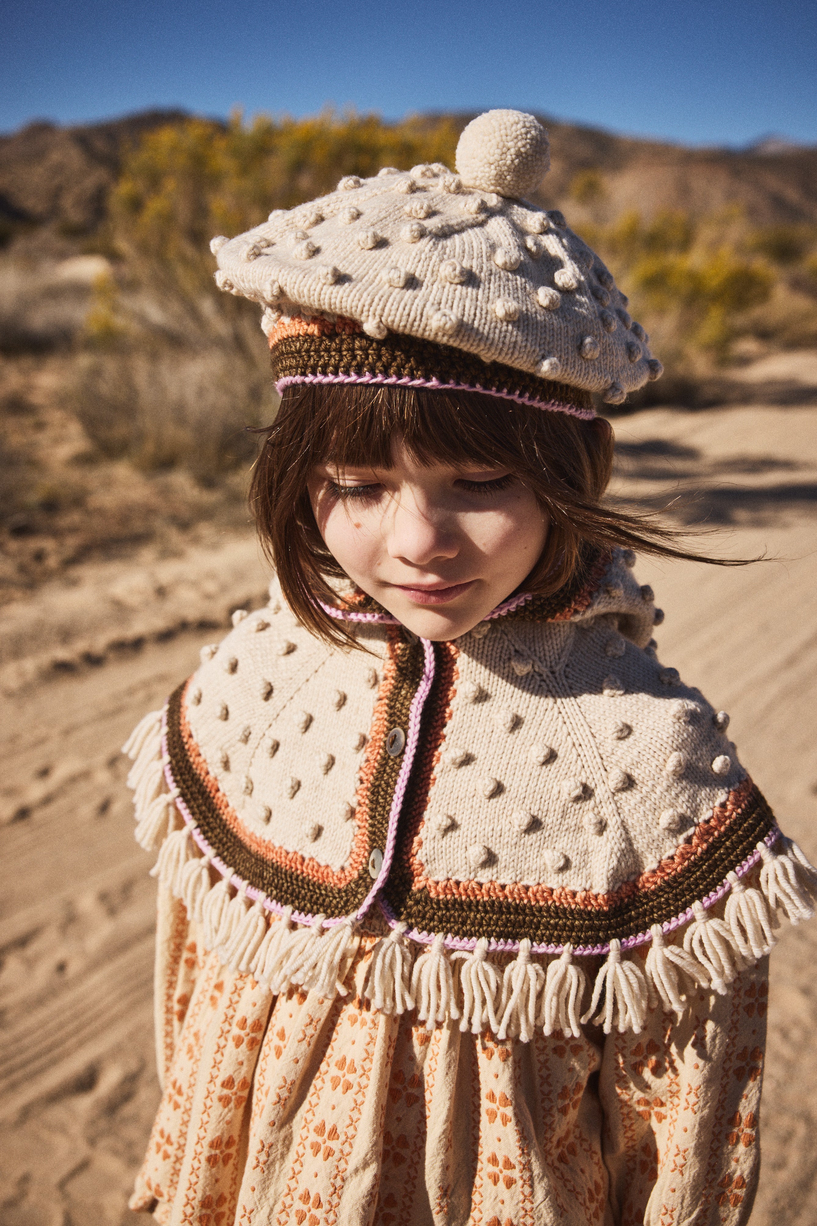 Cottage Popcorn Beret – Misha & Puff