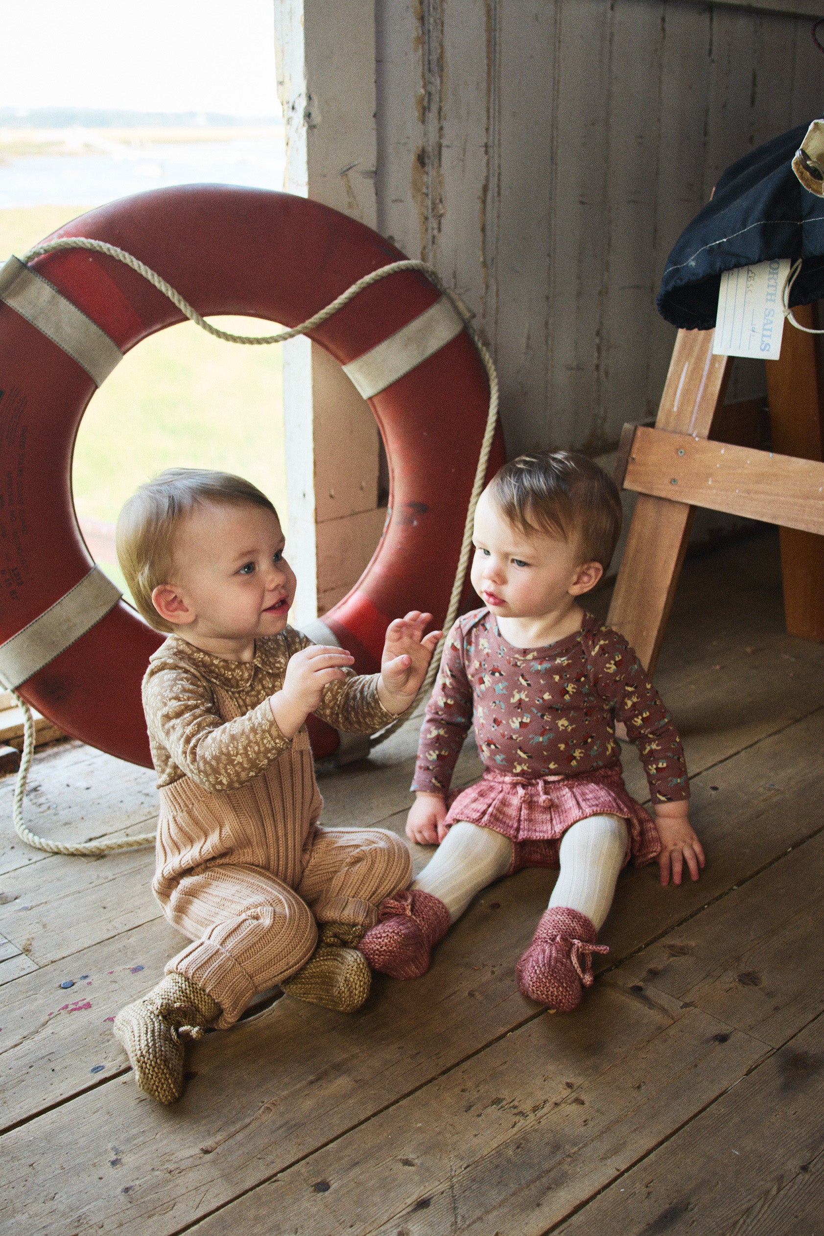 販売済み misha&puff Rib Longies Patina 12-18m Baby Rib Longies