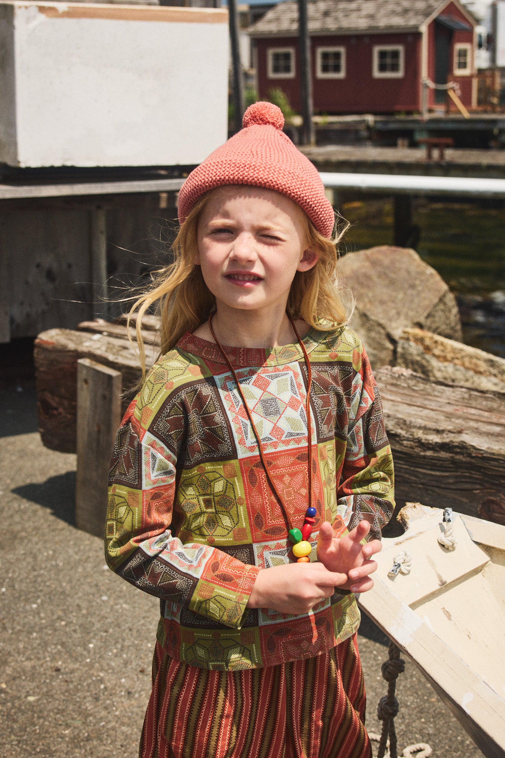 Garter Hat – Misha & Puff