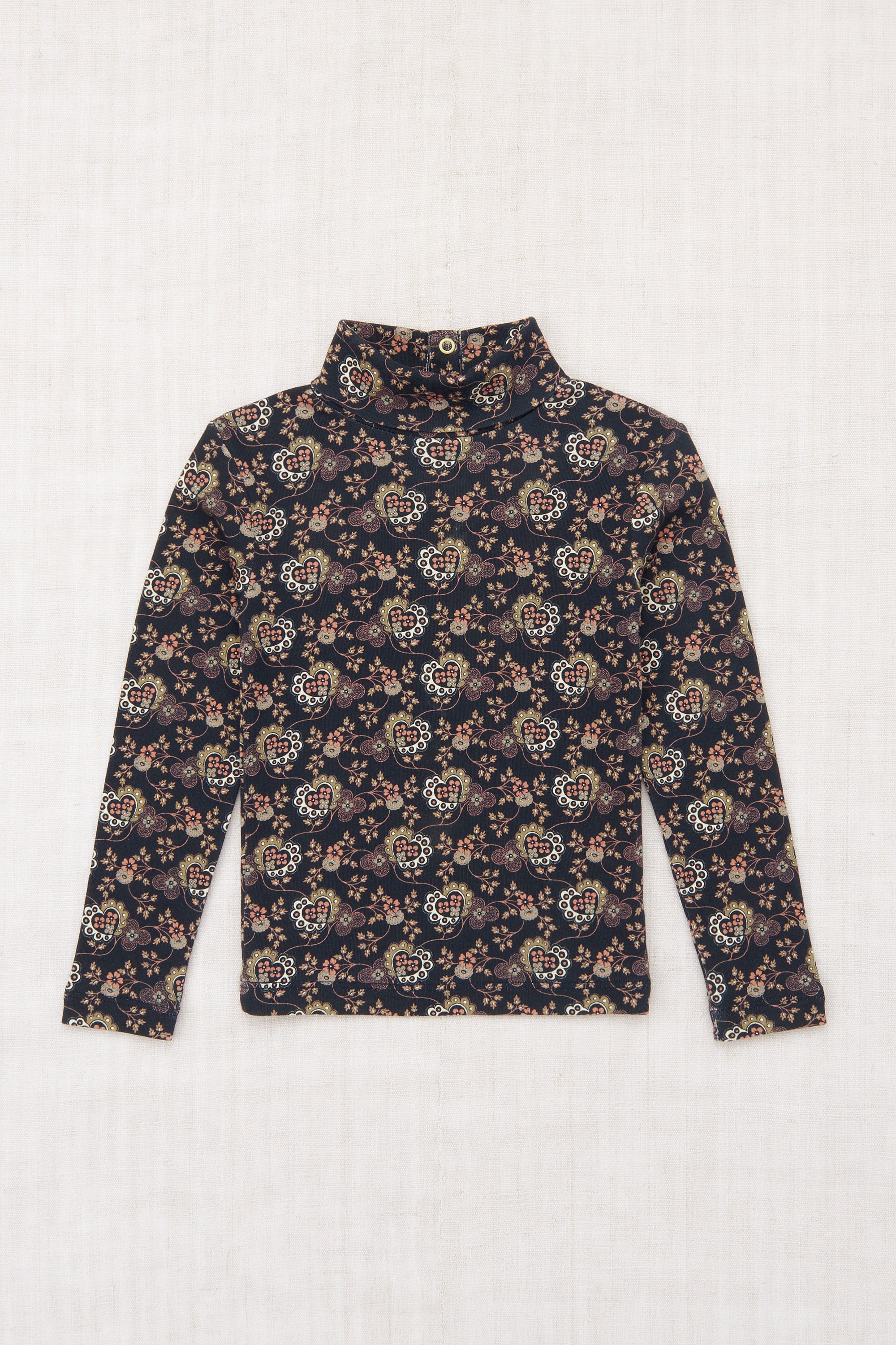 misha and puff タートルネック 3y Misha & Puff 花鉄タートル 2-3y