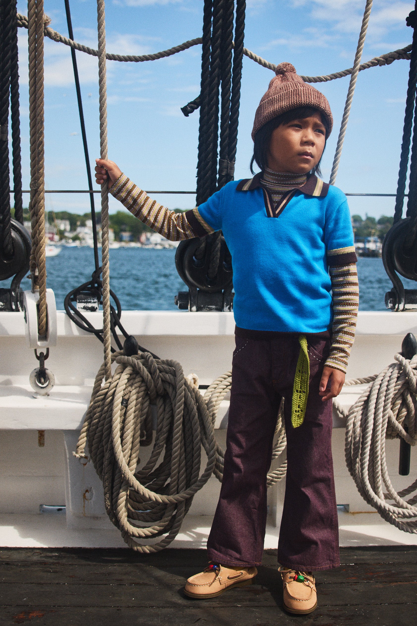 Garter Hat – Misha & Puff