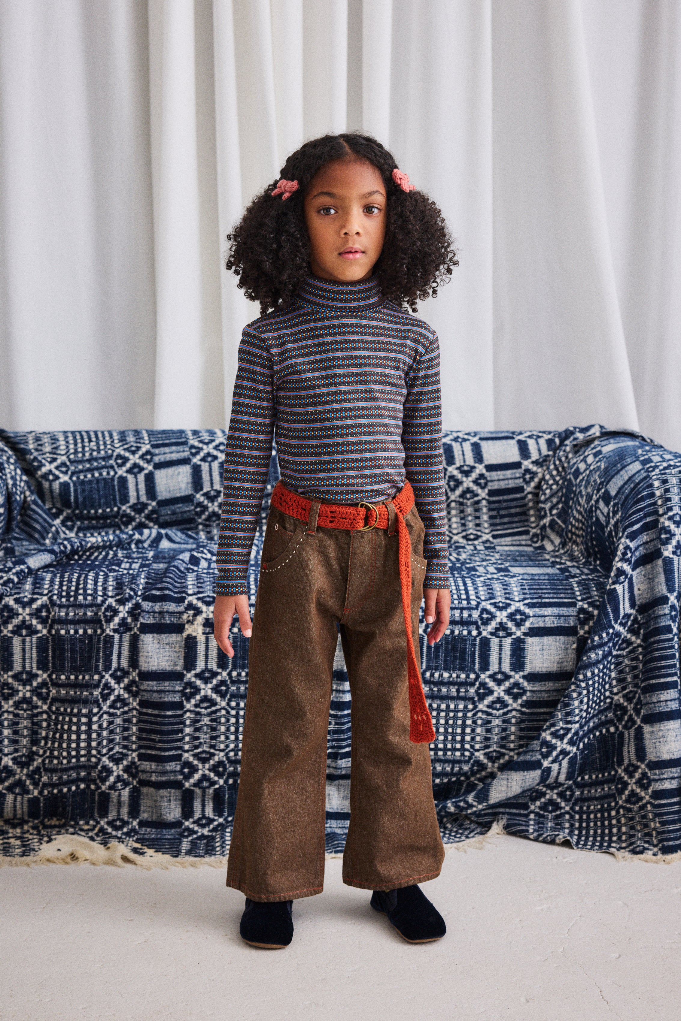 トップス Misha&Puff Turtleneck Basil Railroad 3y Misha&Puff