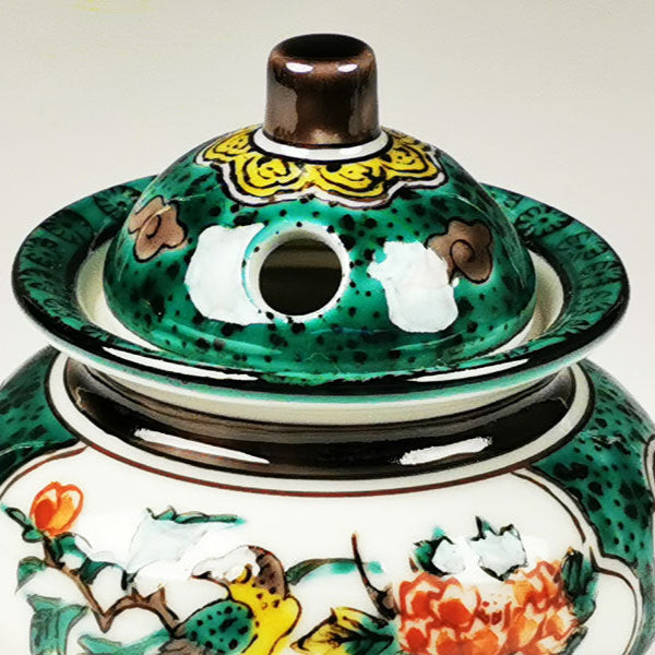 九谷焼 3号香炉 青九谷花鳥 – 漆陶舗あらき 輪島塗 九谷焼 山中塗 公式