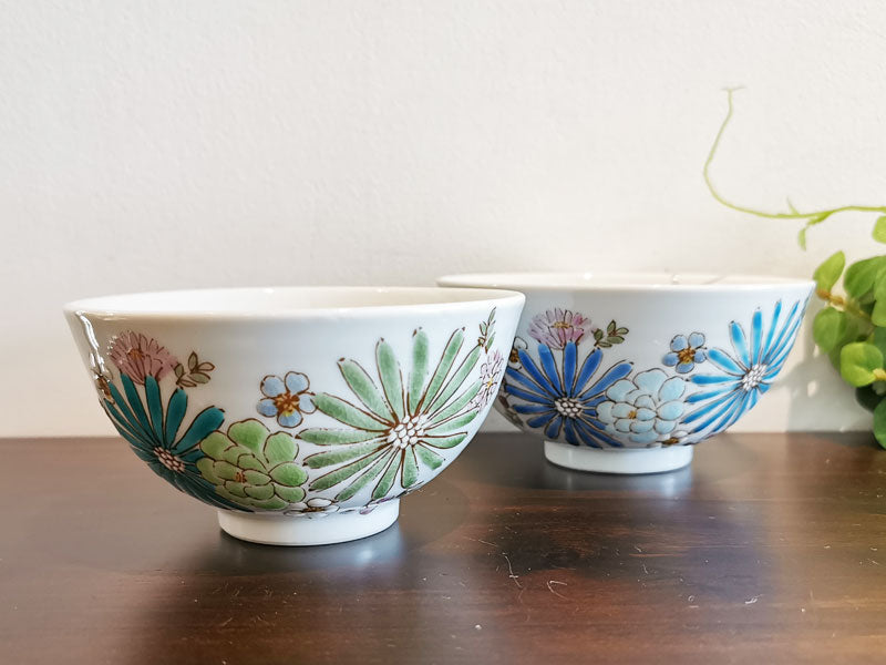 九谷焼 組飯碗 華 色絵遊 – 漆陶舗あらき 輪島塗 九谷焼 山中塗 公式