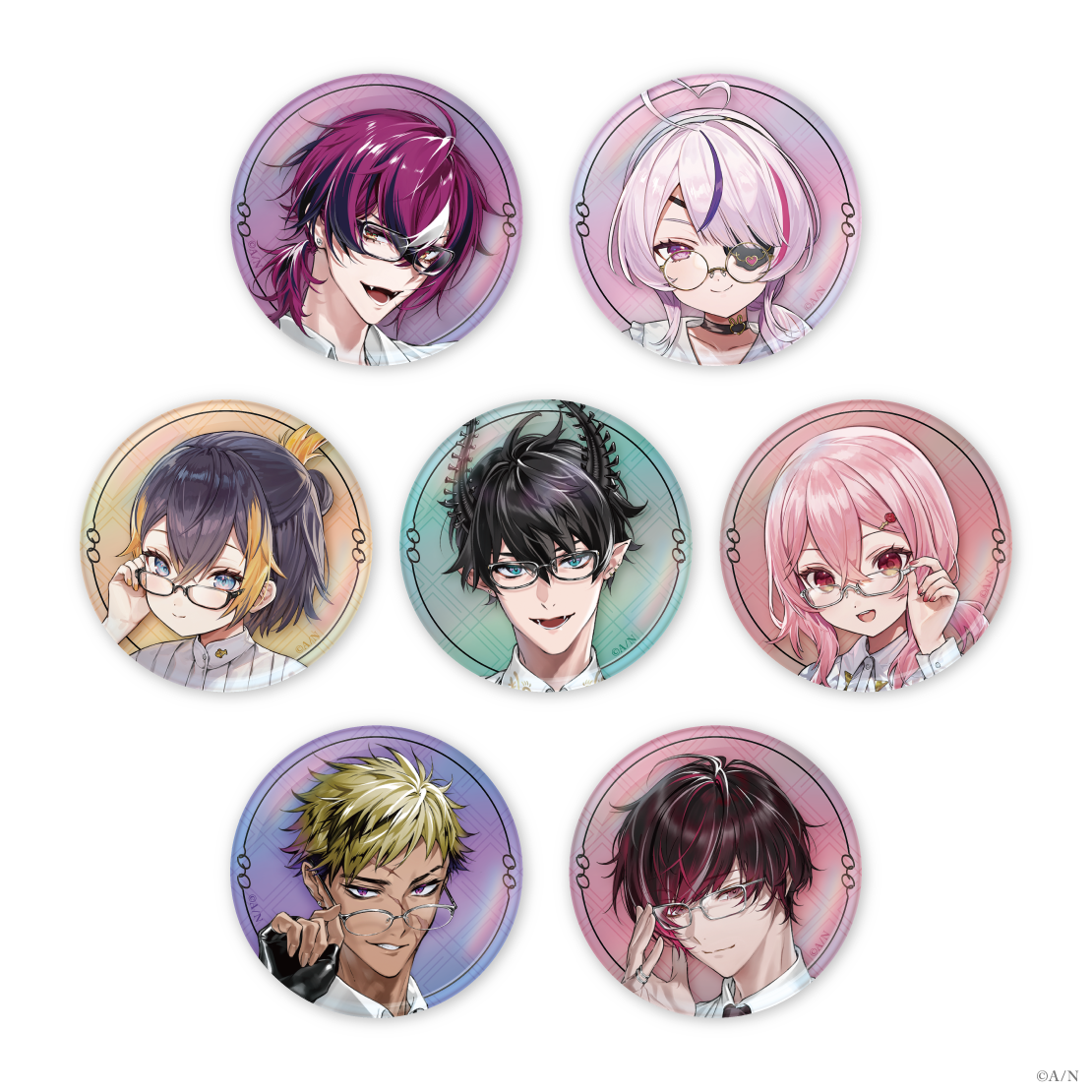 NIJISANJI EN レン・ゾット スイパラ缶バッジ 44点セット