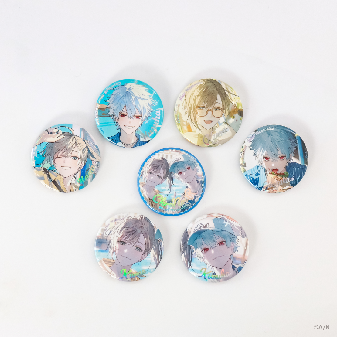 ChroNoiR Blue Memories】ランダムオーロラ缶バッジ｜にじさんじ