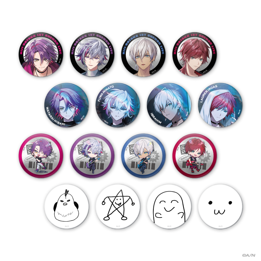 不破湊 缶バッジ 12個セット にじさんじ】不破湊と三枝明那の撮り