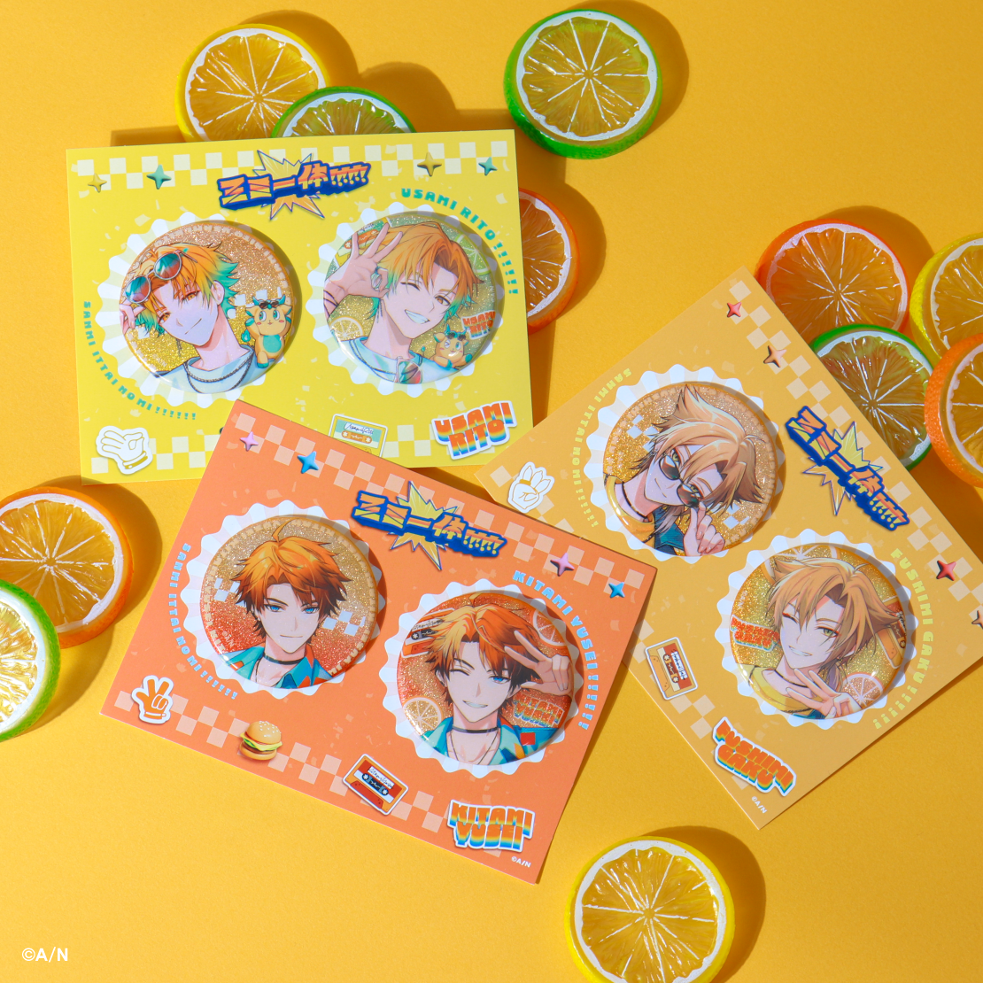 三ミ一体！！！！！！】缶バッジセット｜にじさんじオフィシャルストア