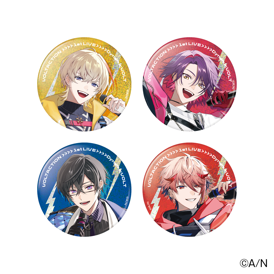 VOLTACTION 1st LIVE “Dynamic VOLT”】ランダム缶バッジ【にじフェス