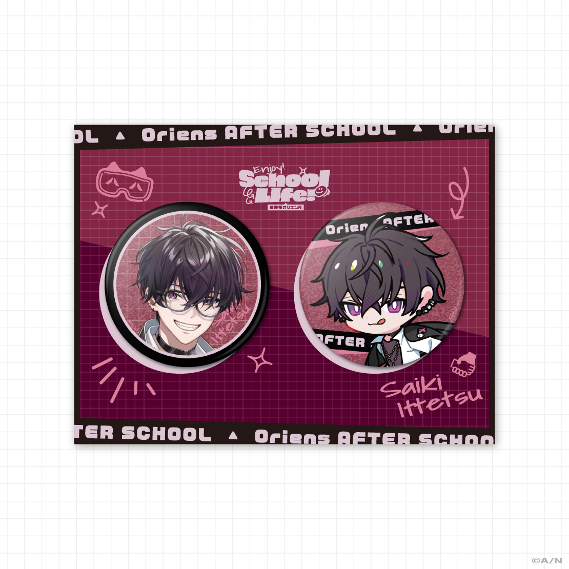 にじさんじ 販売 佐伯イッテツ アニカフェ 缶バッジ 24点 にじさんじ