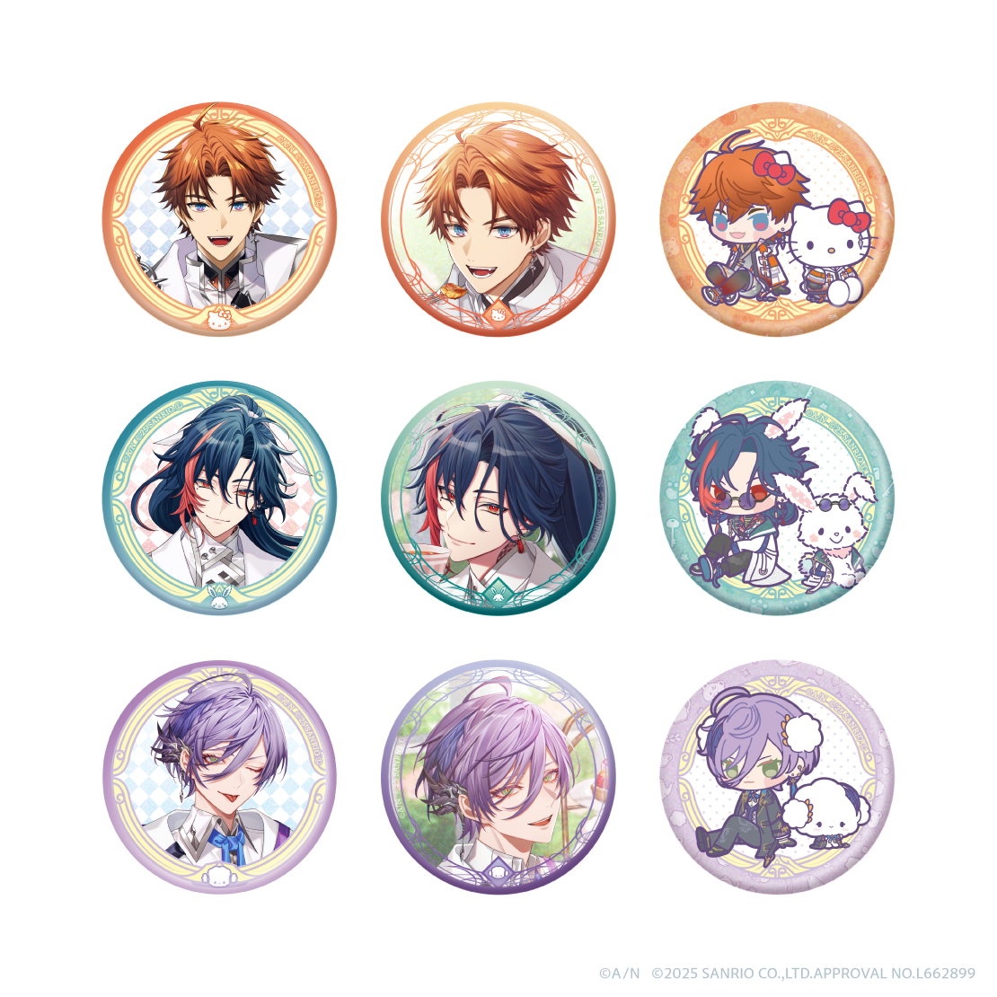 にじさんじ 3SKM 北見遊征 1周年 缶バッジ 北見遊征 1