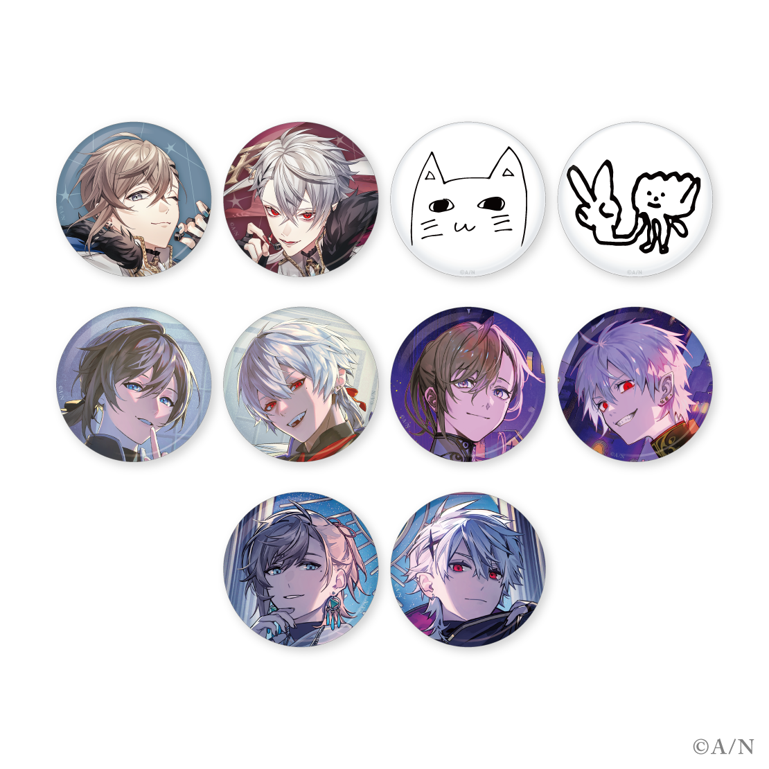 ChroNoiR 3周年 叶 缶バッジ 30点 ChroNoiR3周年記念グッズ】ランダム