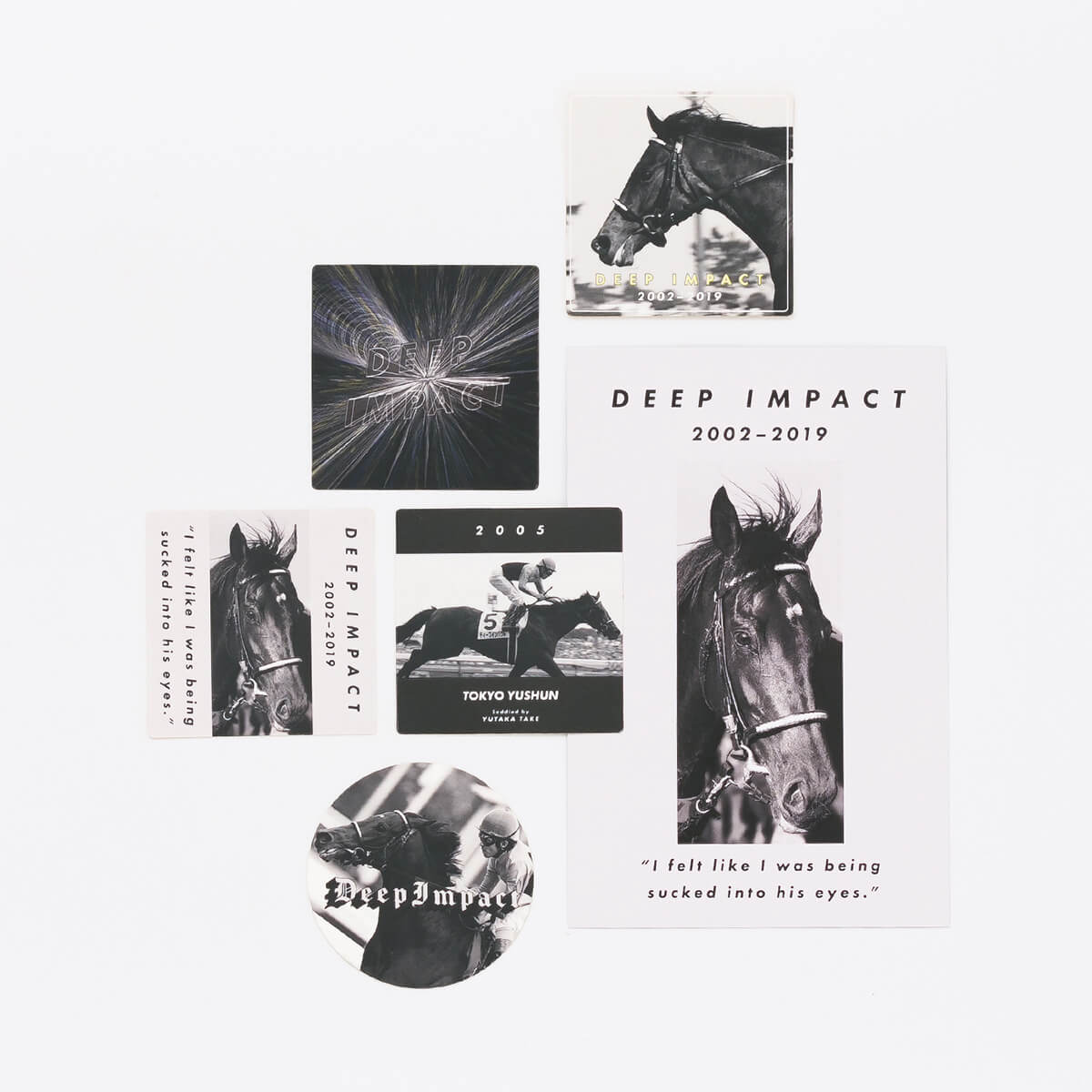 競馬 ディープインパクト三冠記念グッズ Tシャツ タオル キャップ