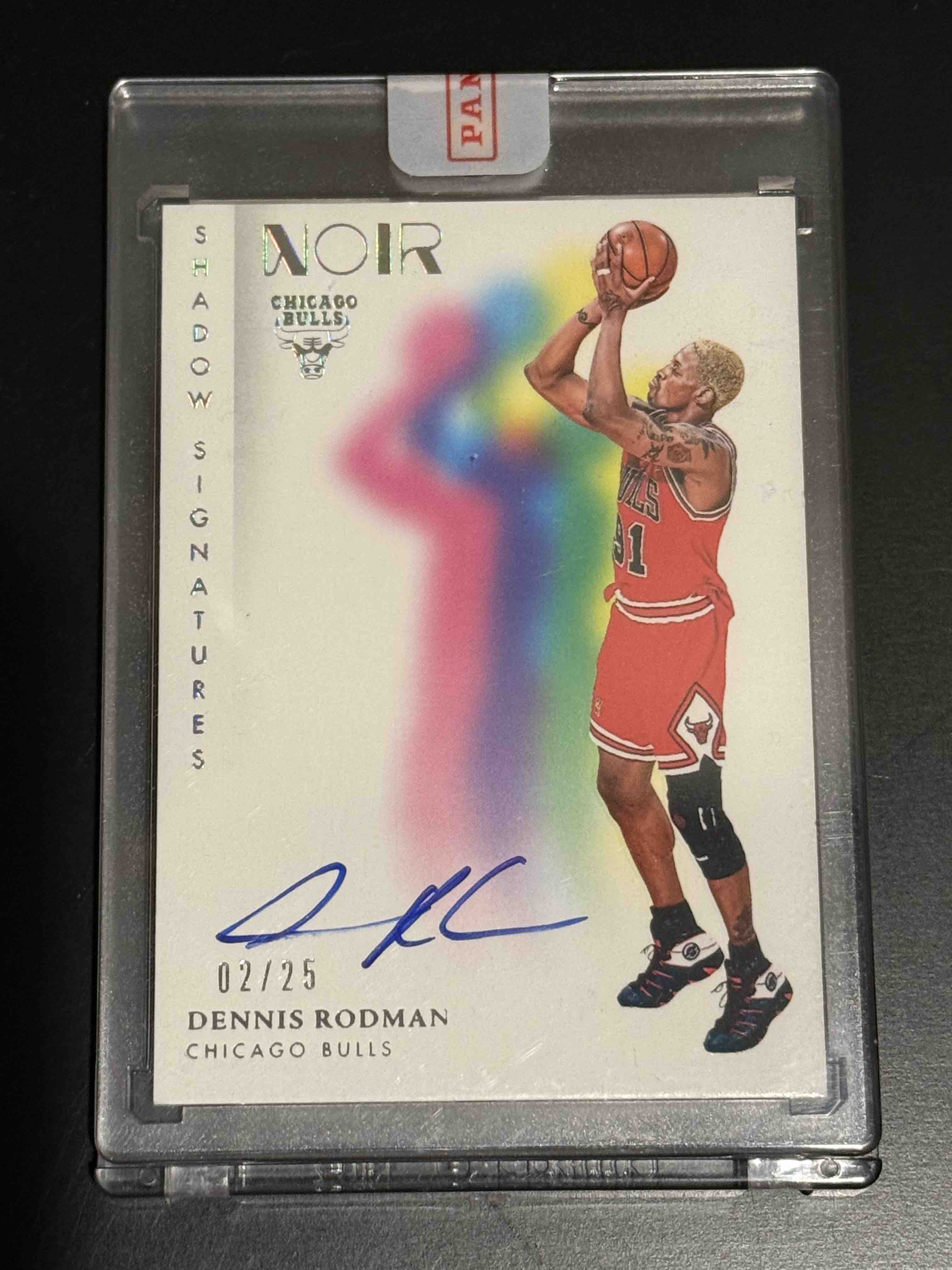 2023 Panini Noir Dennis Rodman Shadow Signatures Auto /25 Signed