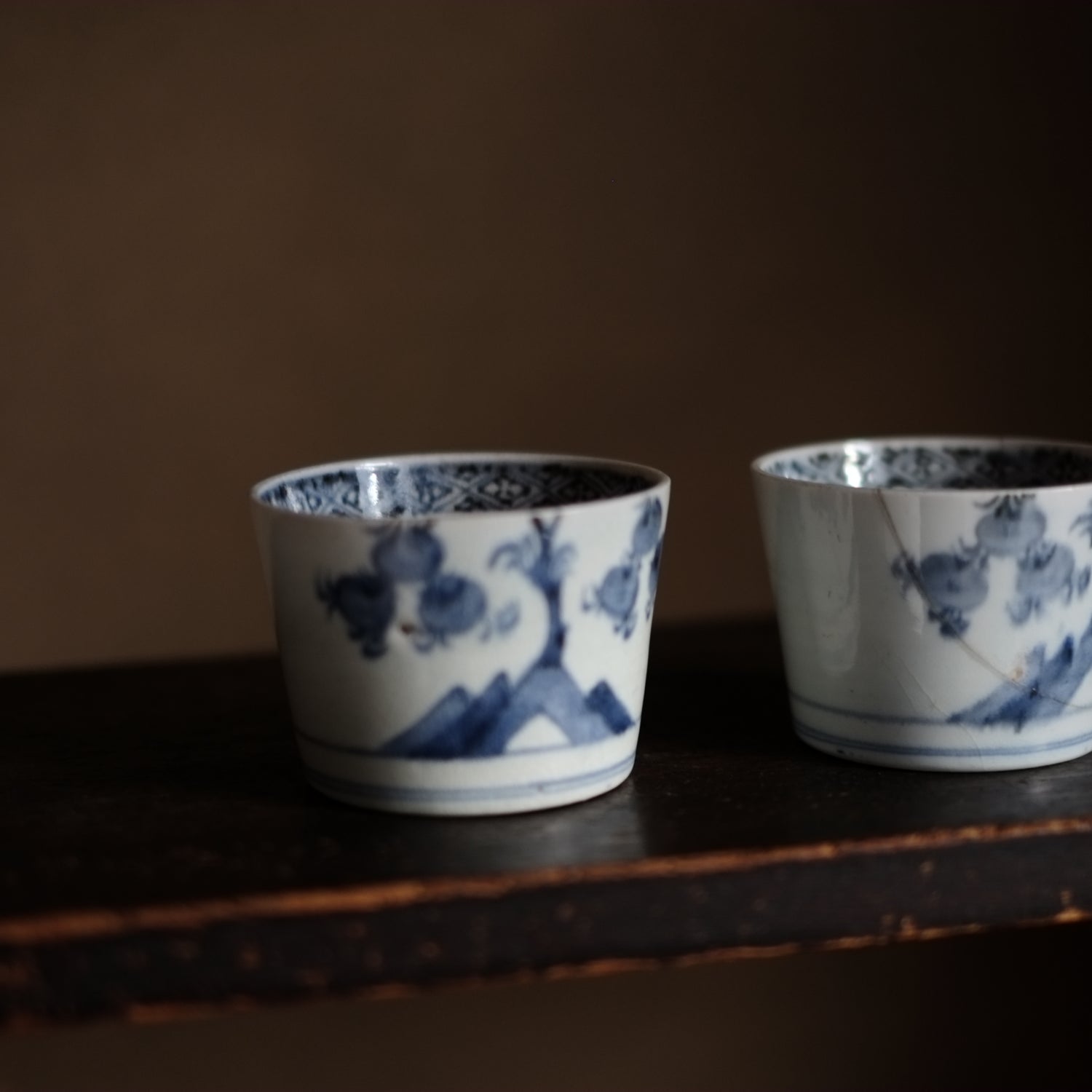 伊万里 古伊万里 江戸 後期 蕎麦猪口 蛇の目 伊万里 古伊万里 江戸