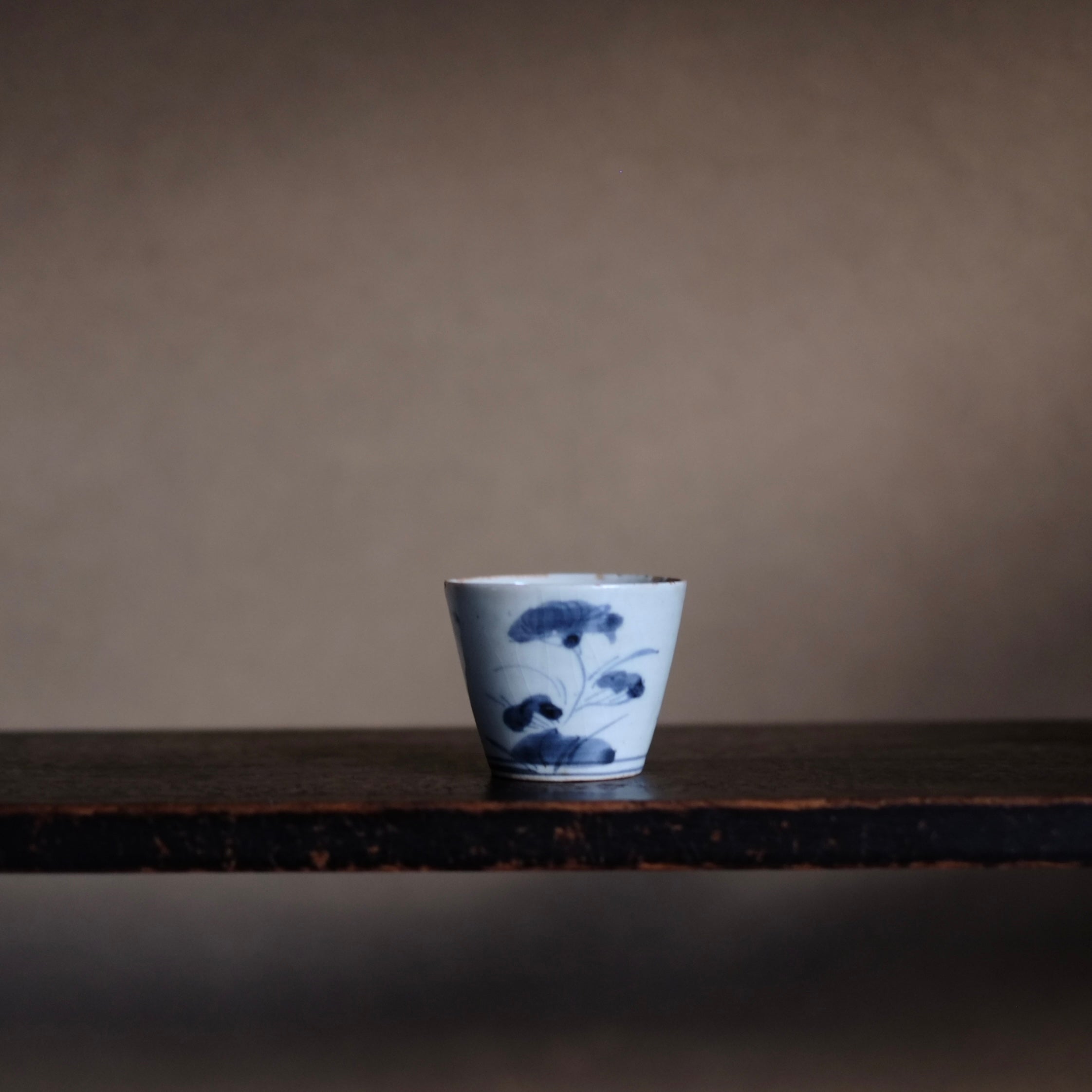 江戸中期 古伊万里 蕎麦猪口 五客揃 [繋ぎ亀甲・鳳凰文] 古伊万里 蕎麦