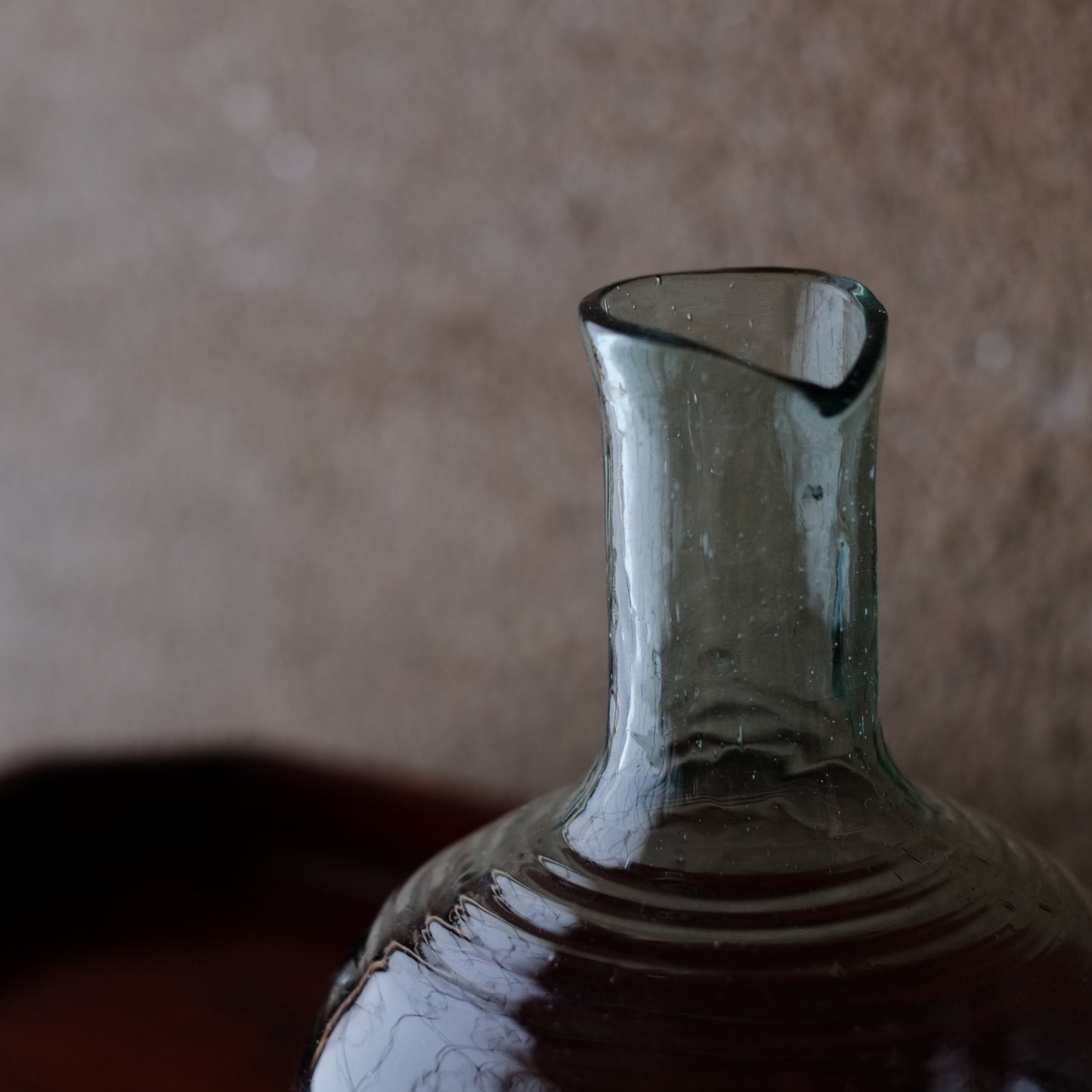 フラスコ形 ガラス 徳利 夏の酒器 鉛ガラス 古道具 酒器 アンティーク