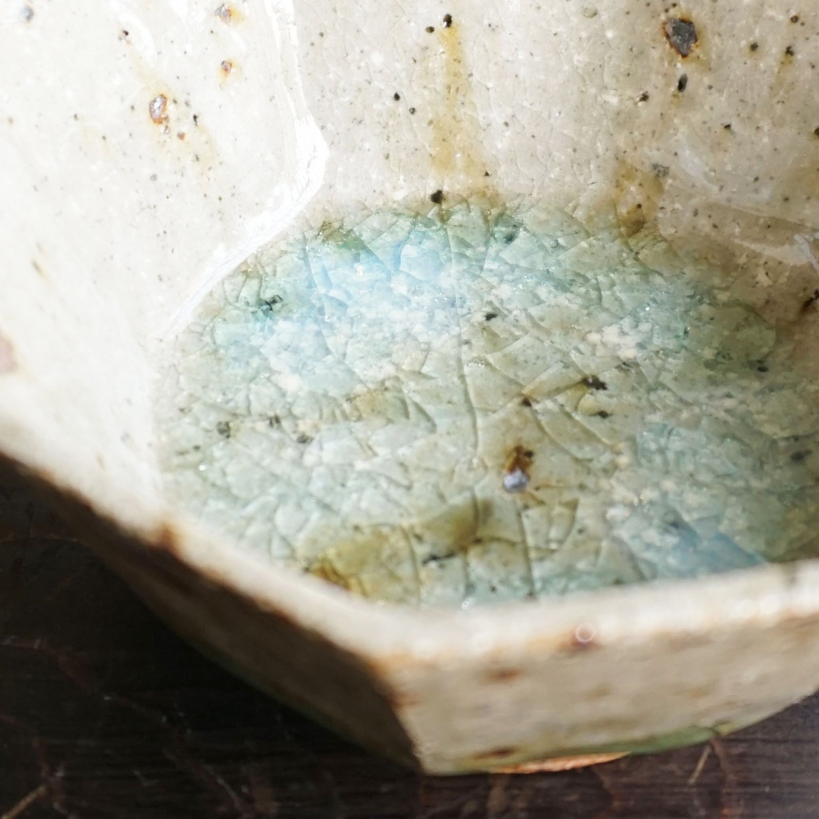 s*a様 宮城陶器 宮城正幸 八角鉢 四つ【m1402 沖縄 やみむん 骨董 民 s