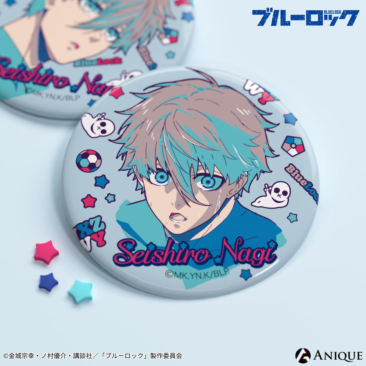 ブルーロック 御影玲王 缶バッジ ANIQUE アニーク AGF Anique Shop JAPAN