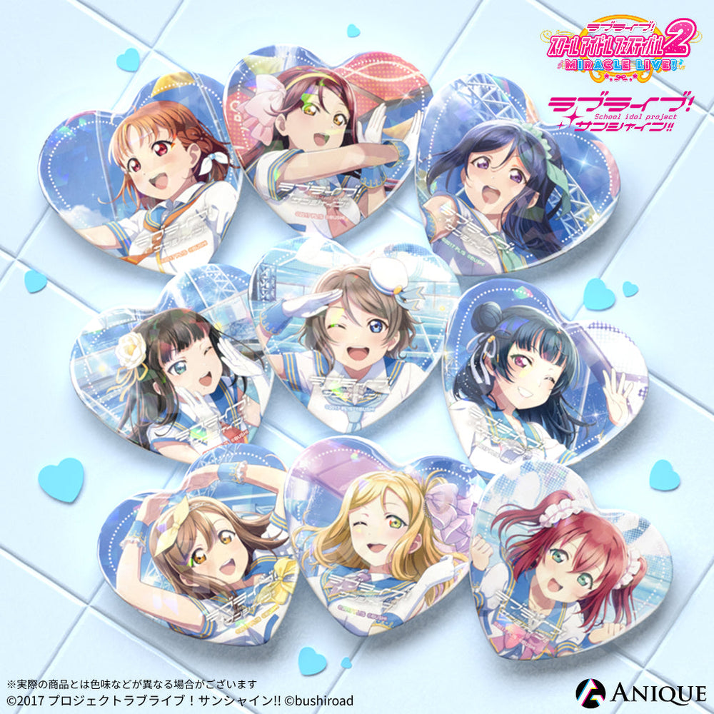 ラブライブ！ 矢澤にこ GiGO 15周年記念 ホログラムハート缶バッジ