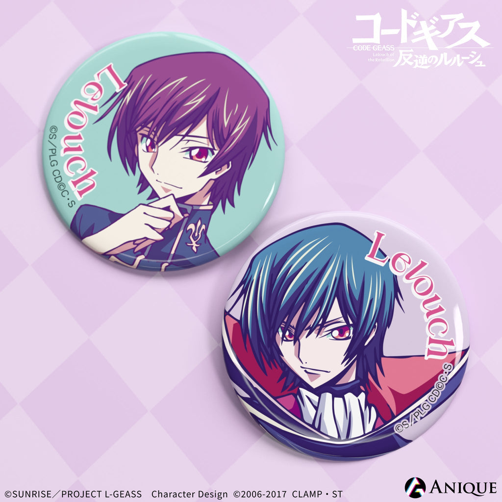 コードギアス 亡国のアキト ルルーシュ ジュリアス 缶バッジ ホログラ