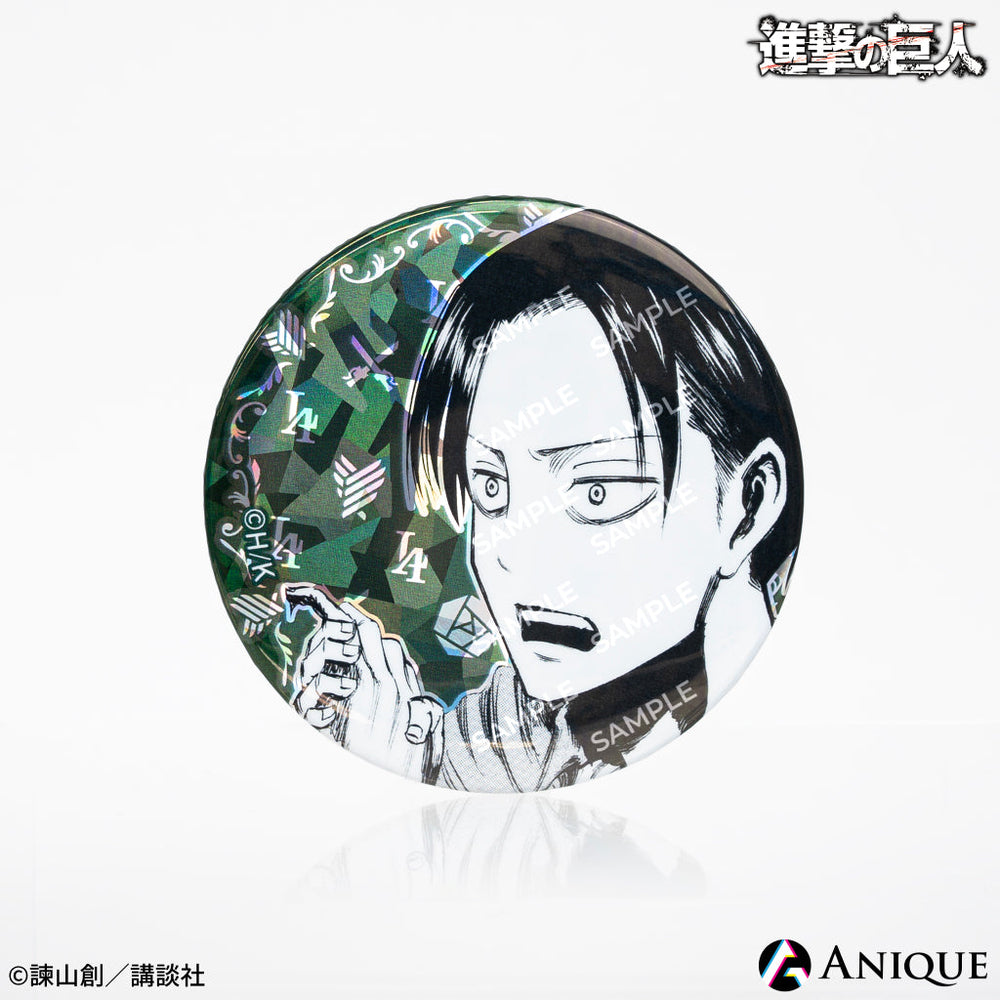 進撃の巨人 リヴァイ・アッカーマン バースデー缶バッジ 白スーツ 進撃