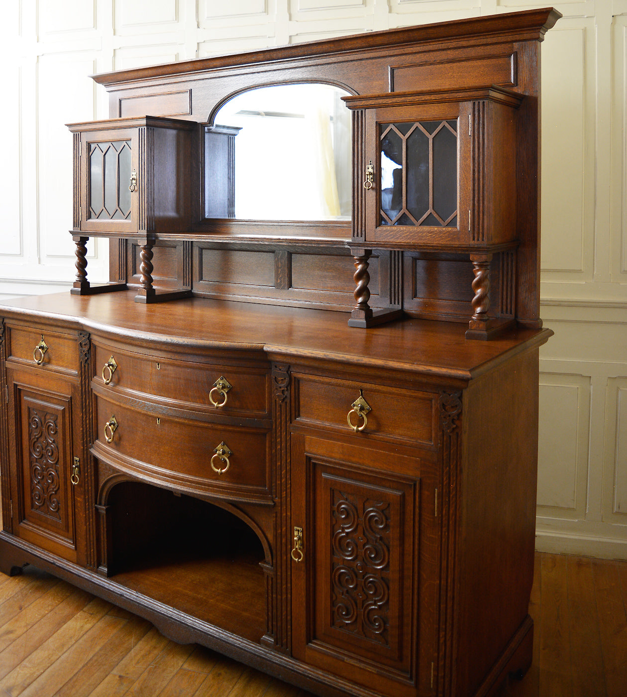 アンティークミラーバックサイドボード – 英国アンティーク家具専門店