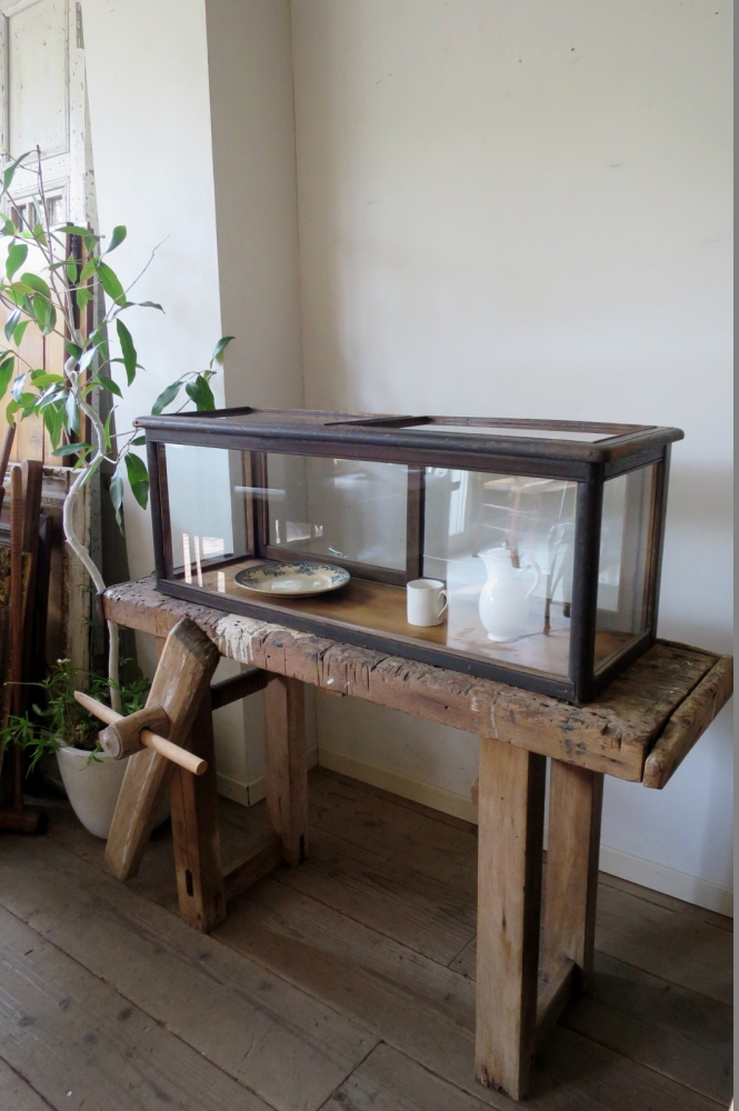 昭和レトロ 卓上 ガラスショーケース アンティーク ガラスショーケース