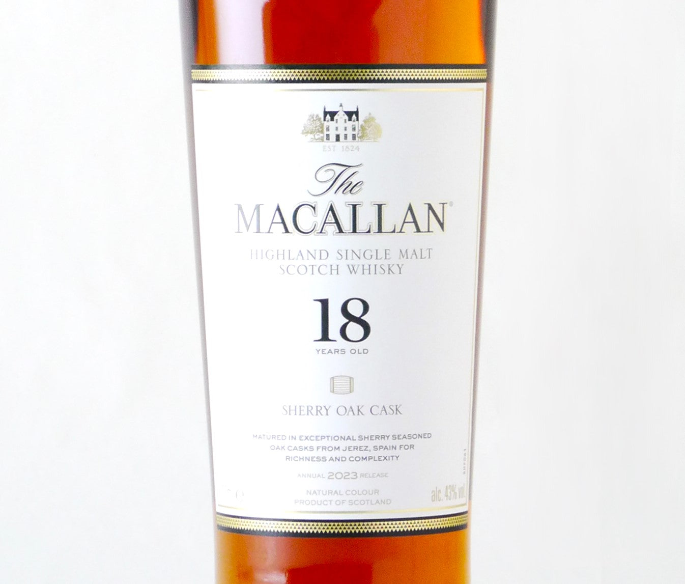 お一人様一点まで】ザ・マッカラン 18年 シェリーオーク【2023】※正規