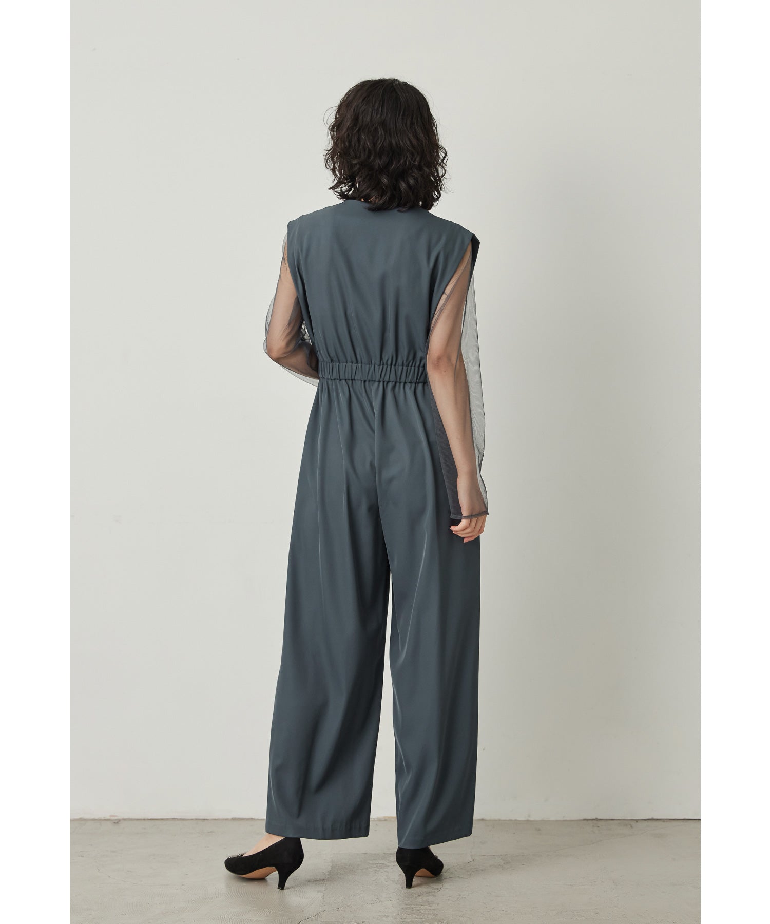 スタンドアウトカラーオールインパンツ 2点セット パンツドレス