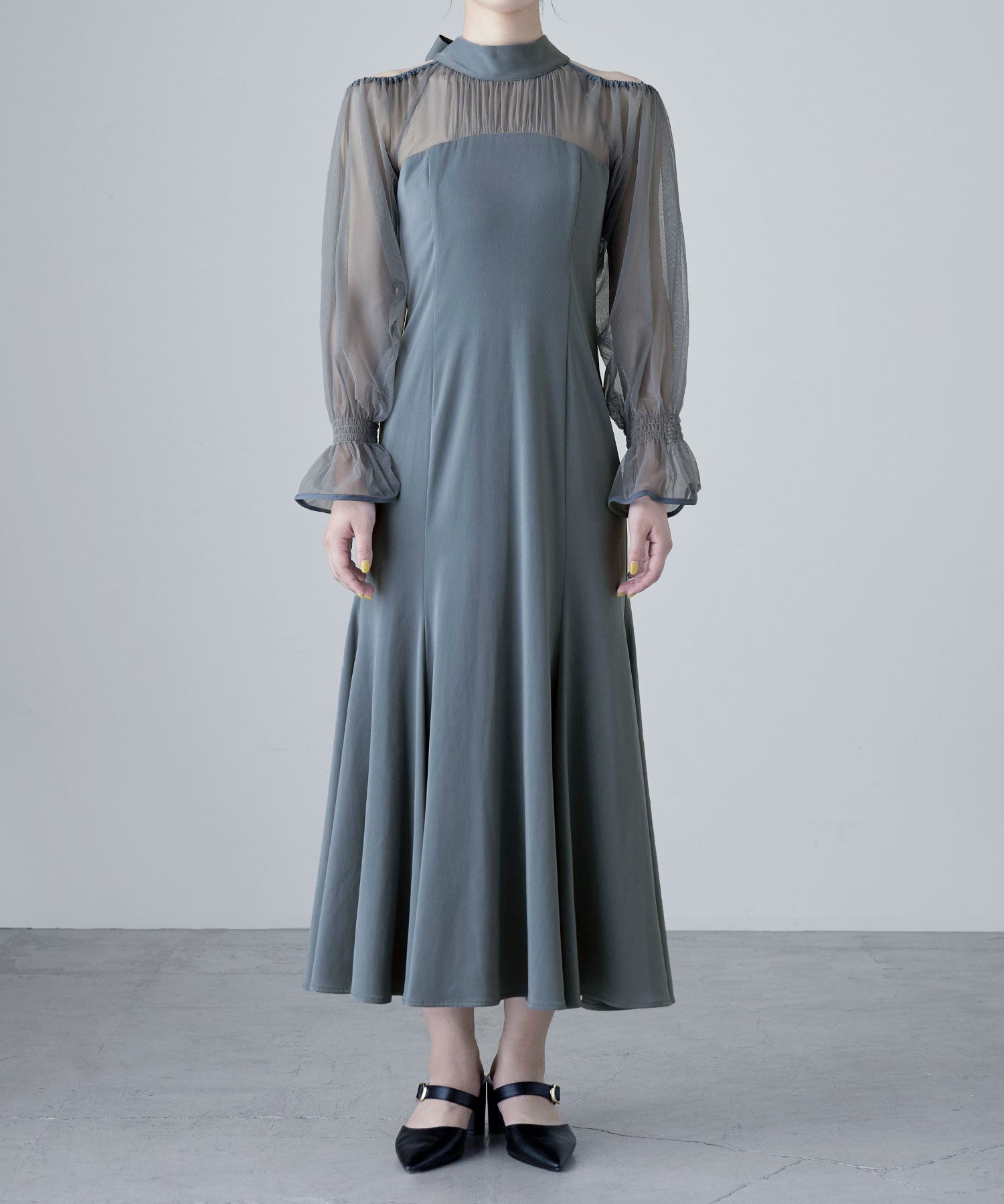 カットアウトマーメイドドレス｜パーティードレス・結婚式ワンピース