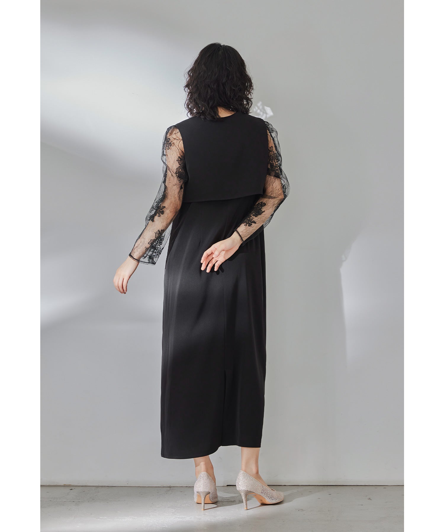 マルチレイヤードセットドレス ブラウン マルチレイヤードセットドレス