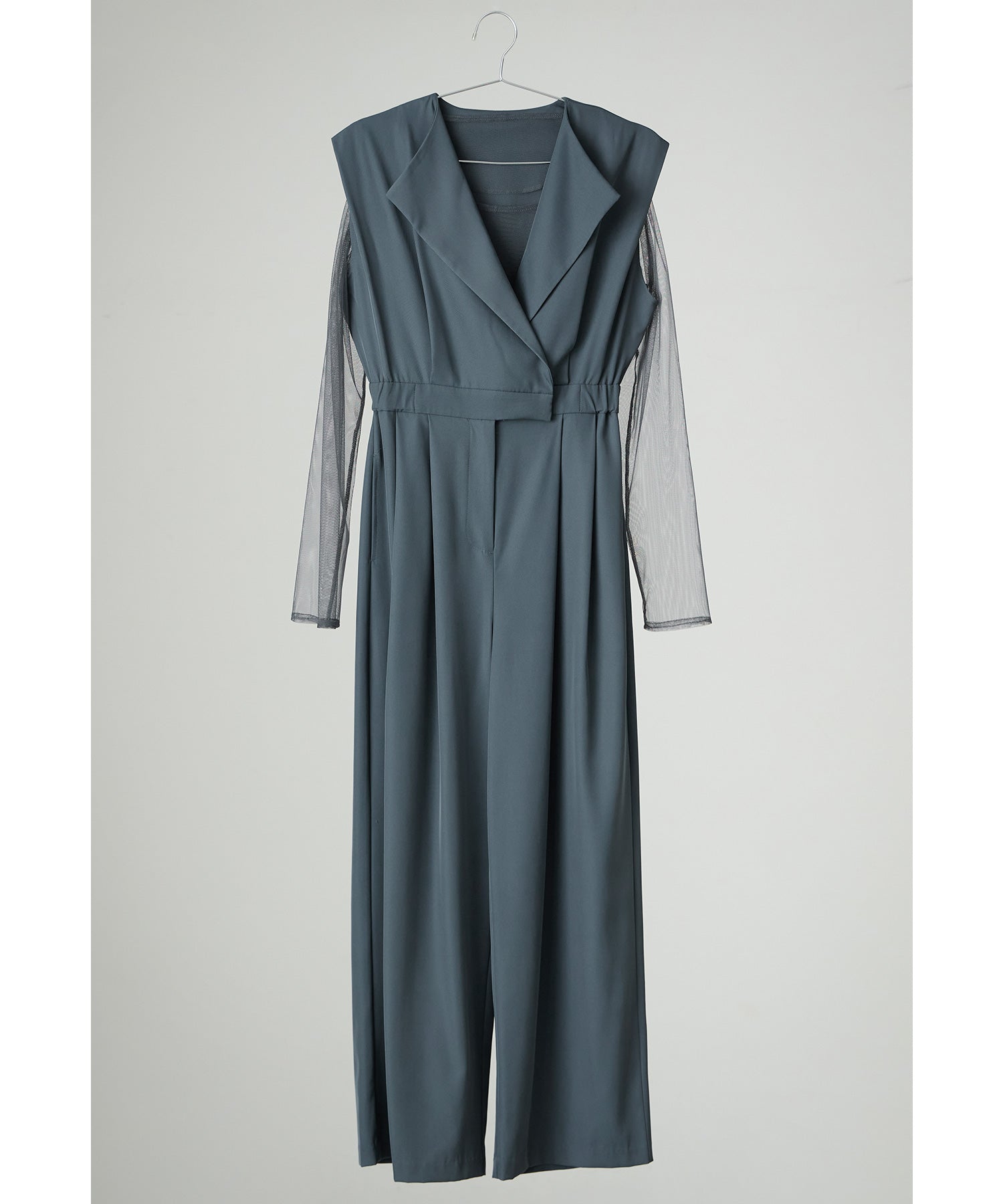 スタンドアウトカラーオールインパンツ 2点セット パンツドレス