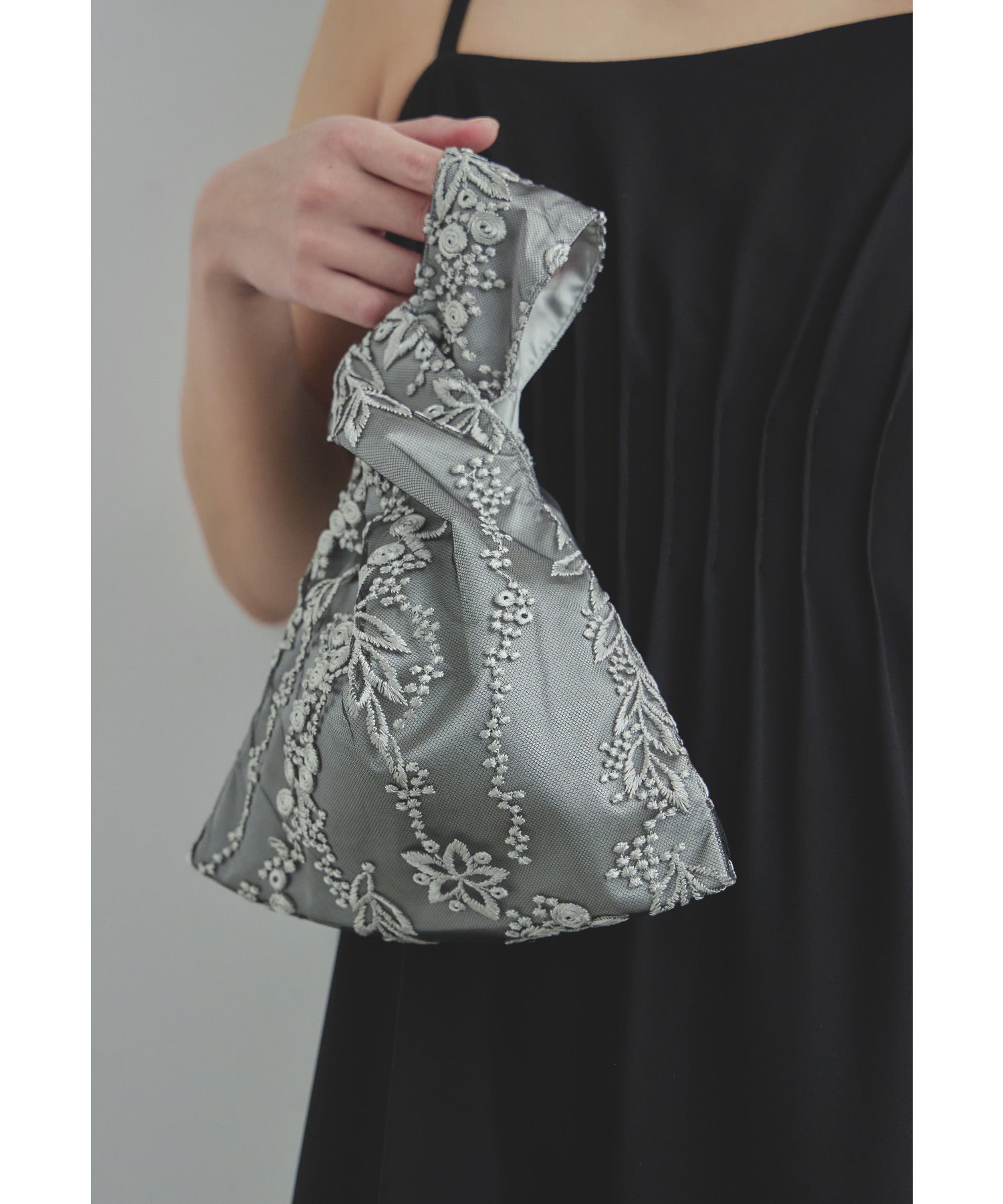 刺繍レースワンハンドルバッグ パーティーバッグ 結婚式 二次会