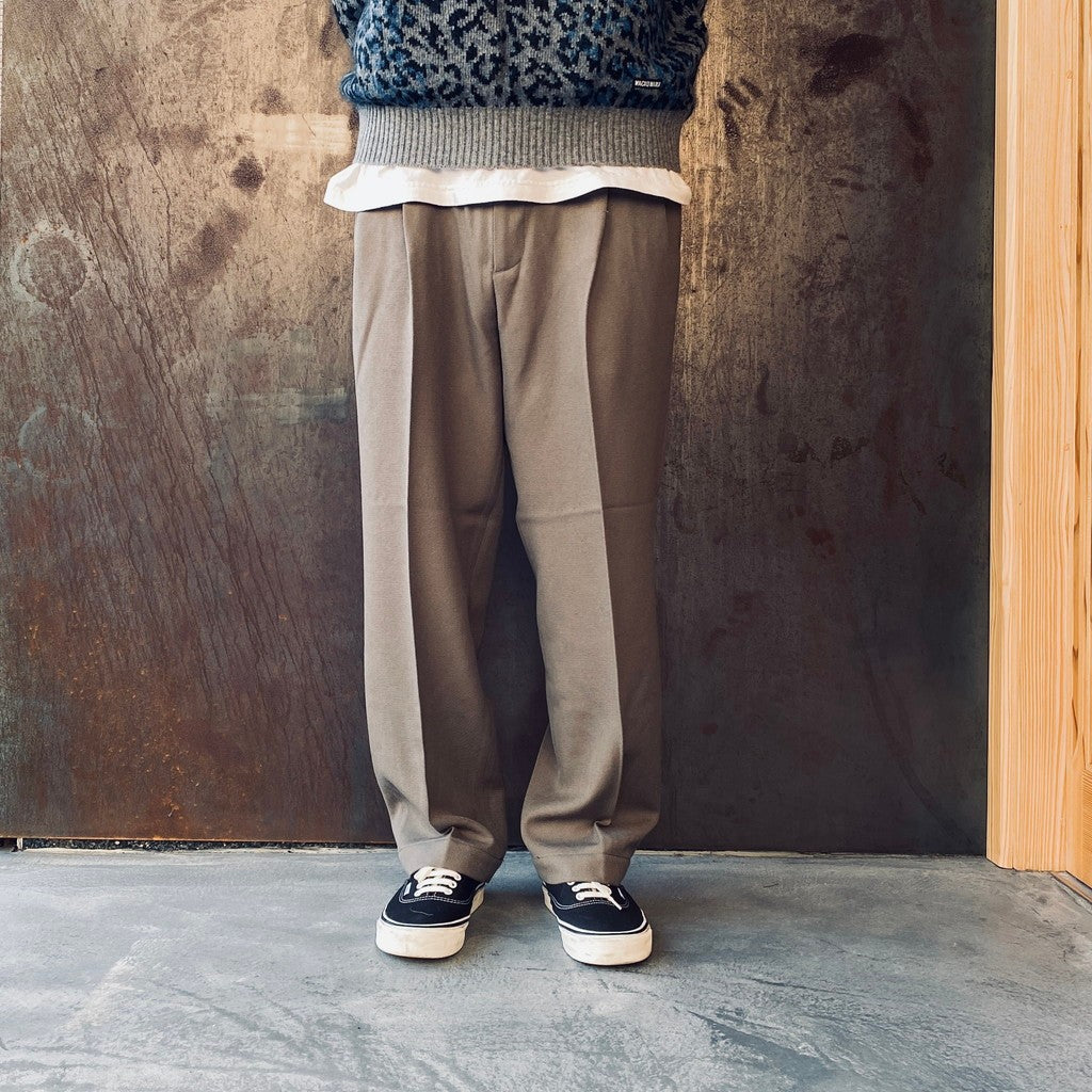DOUBLE PLEATED CHINO TROUSERS ( TYPE-2 ) #GRAY [25FW-WMP-PT02]_
