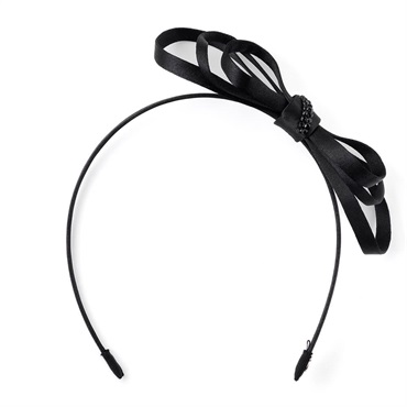 コンプレックスビズ Flexfit 特許出願済 オーガンジー カチューシャ 黒