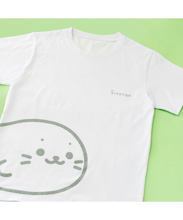 しろたん Tシャツ 半袖《前後でつながる柄》 ユニセックス / Mother