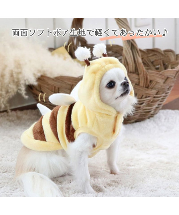 犬 服 秋冬 パーカー 【小型犬】 蜂 ふわふわ / PET PARADISE | 【通販