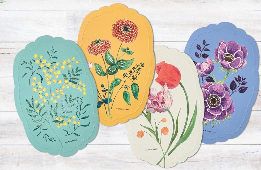 フラワーメッセージカード チューリップ ピンク N7818 | 2026年版手帳