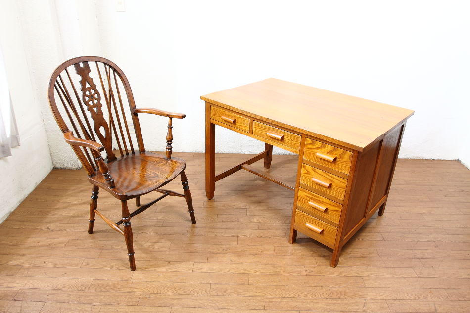 和骨董WA-COTTOO SHOWA-RETRO 片袖デスク｜アンティーク家具・照明の