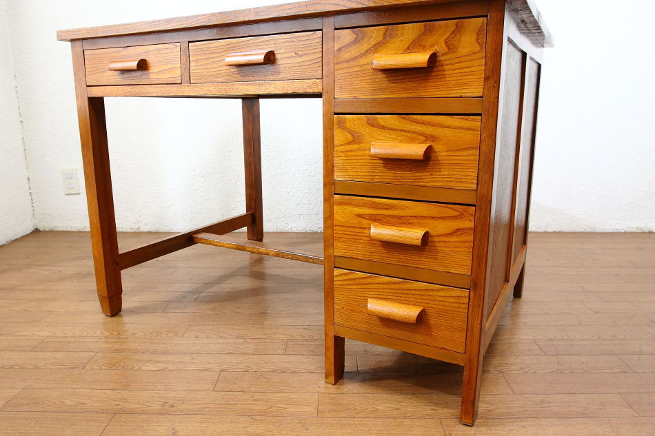 和骨董WA-COTTOO SHOWA-RETRO 片袖デスク｜アンティーク家具・照明の